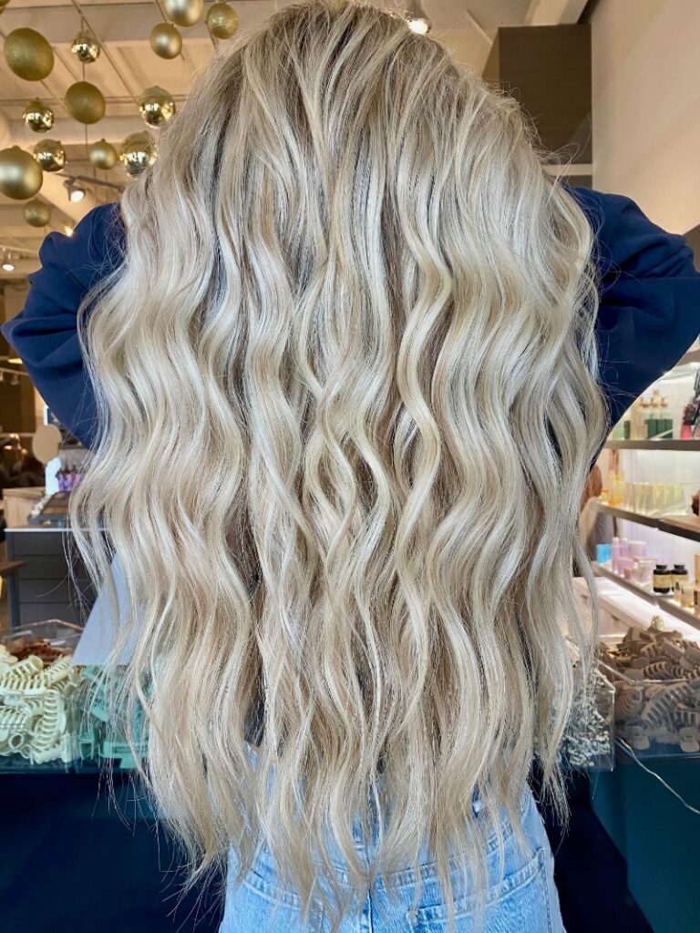 - Art of Life Salon & Spa at Urbandale and Waukee, IA Long, wavy blonde hair from the back at the best salon in Waukee and Urbandale, experts in balayage, highlights, hair extensions. - Art of Life Salon & Spa at Urbandale and Waukee, IA
